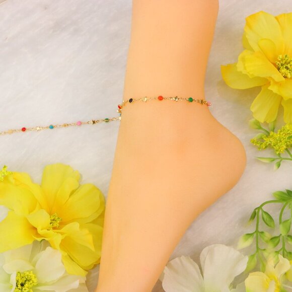 "Minimalist Anklet, Sleek & Modern Design, Women’s Fashion, YC110056-A - Picture 4 of 10